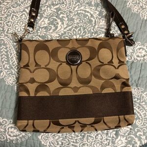 Coach Signature Over the Shoulder Purse